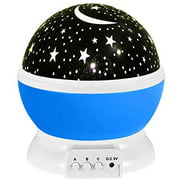 Kids Star Night Light, 360-Degree Rotating Star Projector, 4 LEDs 8 Colors Changing Desk Lamp for children birthday.