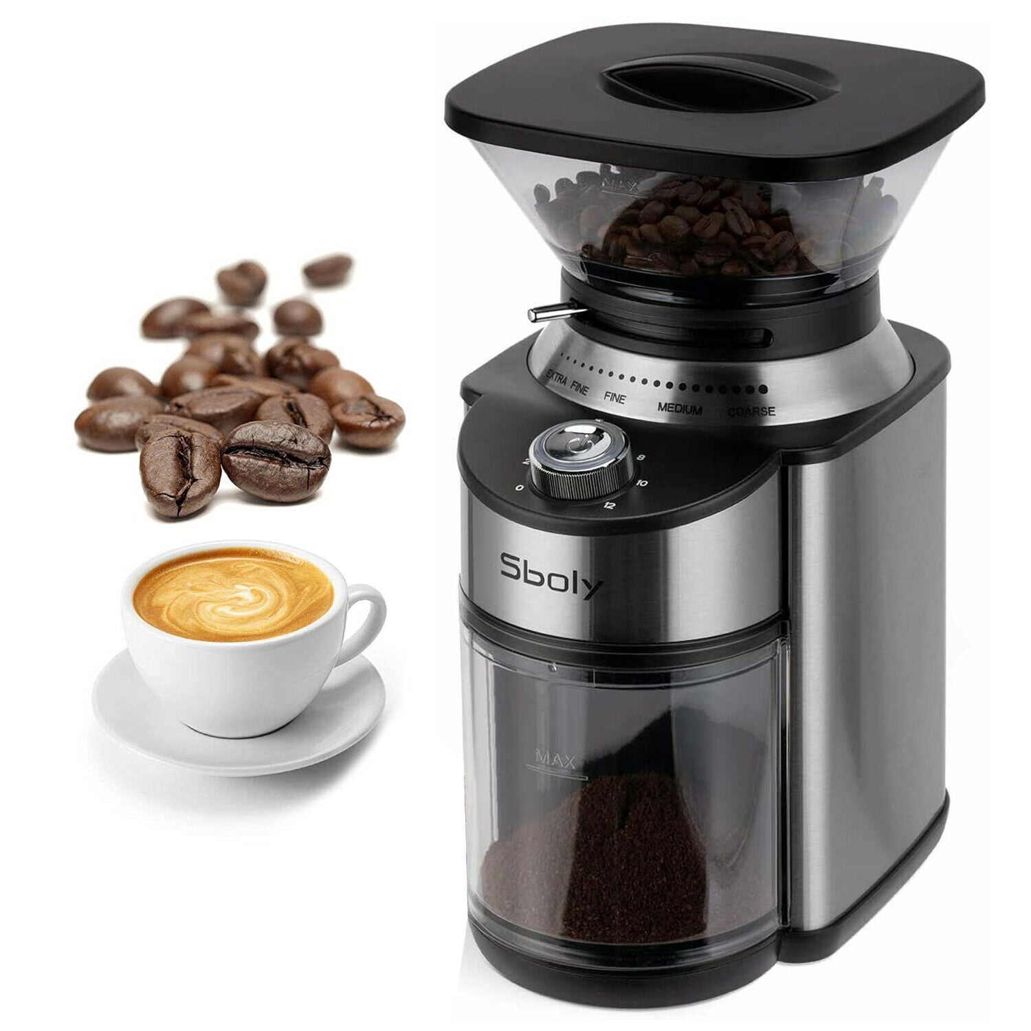 Sboly Electric Burr Grinder Auto-off 