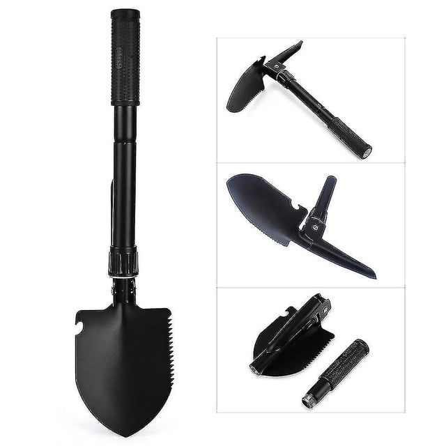 Pelle Pliante, Pelle de Survie Militaire de Camping Outil Portable pour Camping, Randonnée, Sac à Dos, Urgence en Voiture, Plein Air