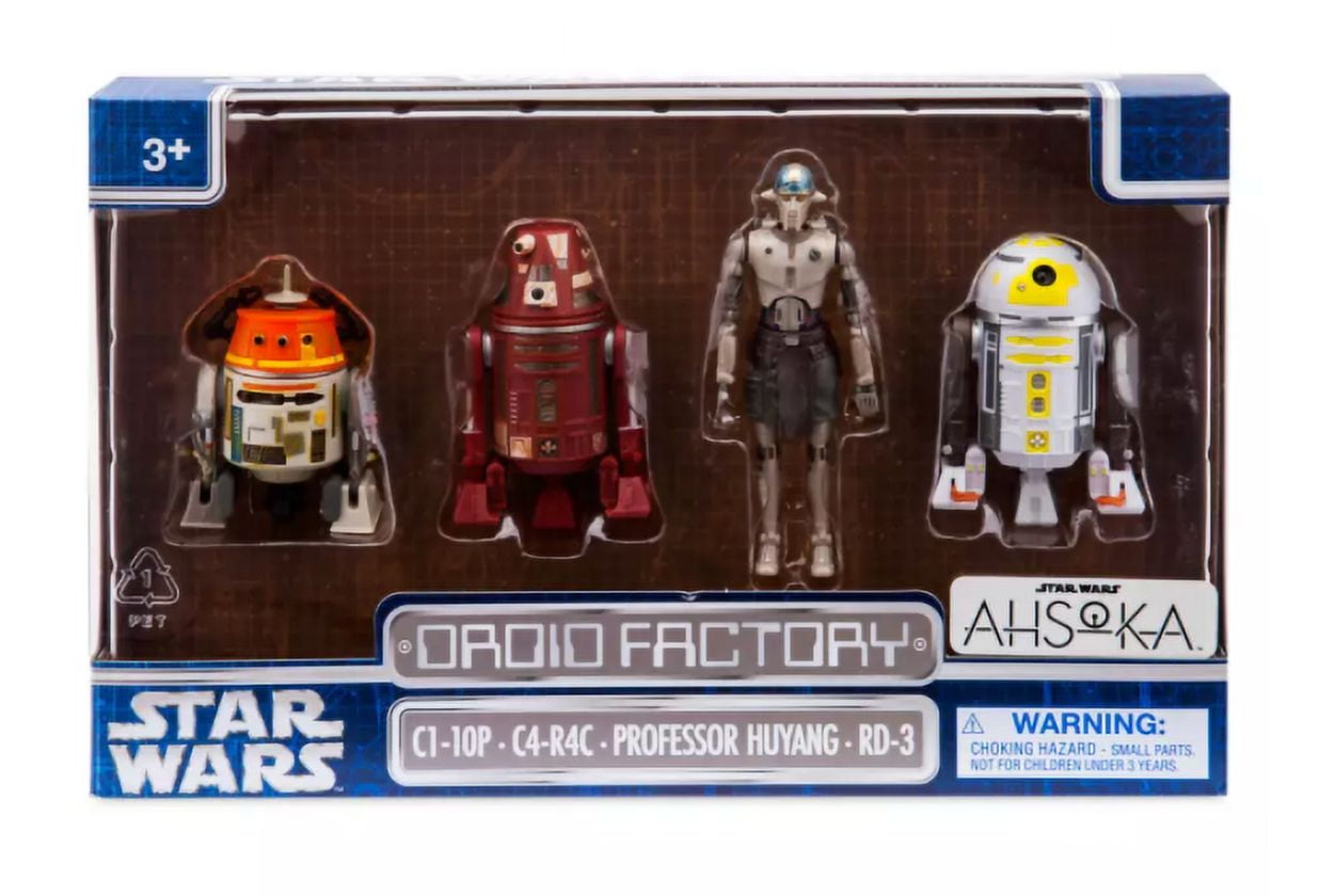 Star Wars Droid Factory C1-10P, C4-R4C, Professor Huyang & RD-3