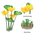 thumbnail image 3 of Unique Bargains Fish Tank Aquarium Decor Plants Plastic Plants Decorations Yellow 10.24", 3 of 7