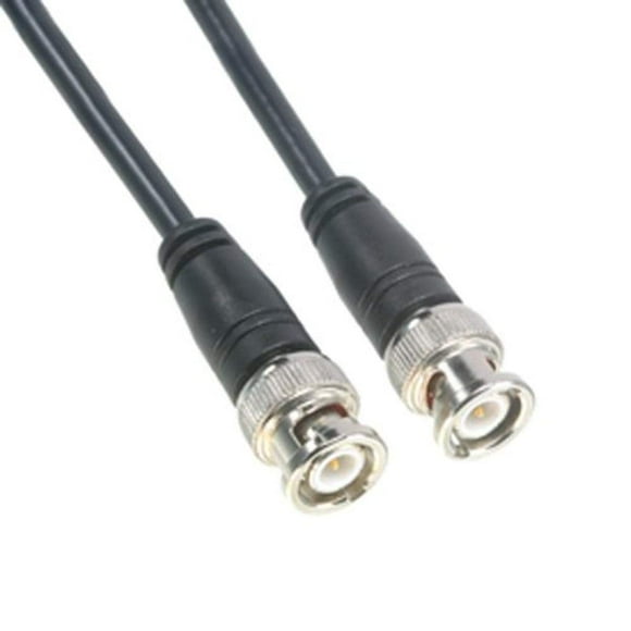Amphenol CO-058BNCX200-100 Black RG58 Coaxial Cable, 50 Ohm, BNC Male to BNC Male, 100'