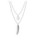 thumbnail image 4 of Sonducket Collar de cadena Hojas Joyas estéticas Gargantilla multicapa Accesorios de hojas Collares en capas Accesorios de diario Plata Plata 10Conjunto, 4 of 6