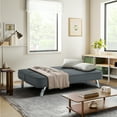 thumbnail image 3 of Serta Toronto Modern Convertible Sofa, Charcoal Woven Fabric, 3 of 12