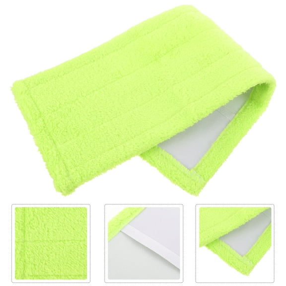 Sparsain Microfiber Dust Mop Refill, Coral Replacement Mop Head Cover for Home Cleaning (Green)