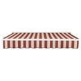 thumbnail image 6 of Awntech 10' x 8' Destin Left Motorized Patio Retractable Awning, Burgundy/Tan Stripe, 6 of 7