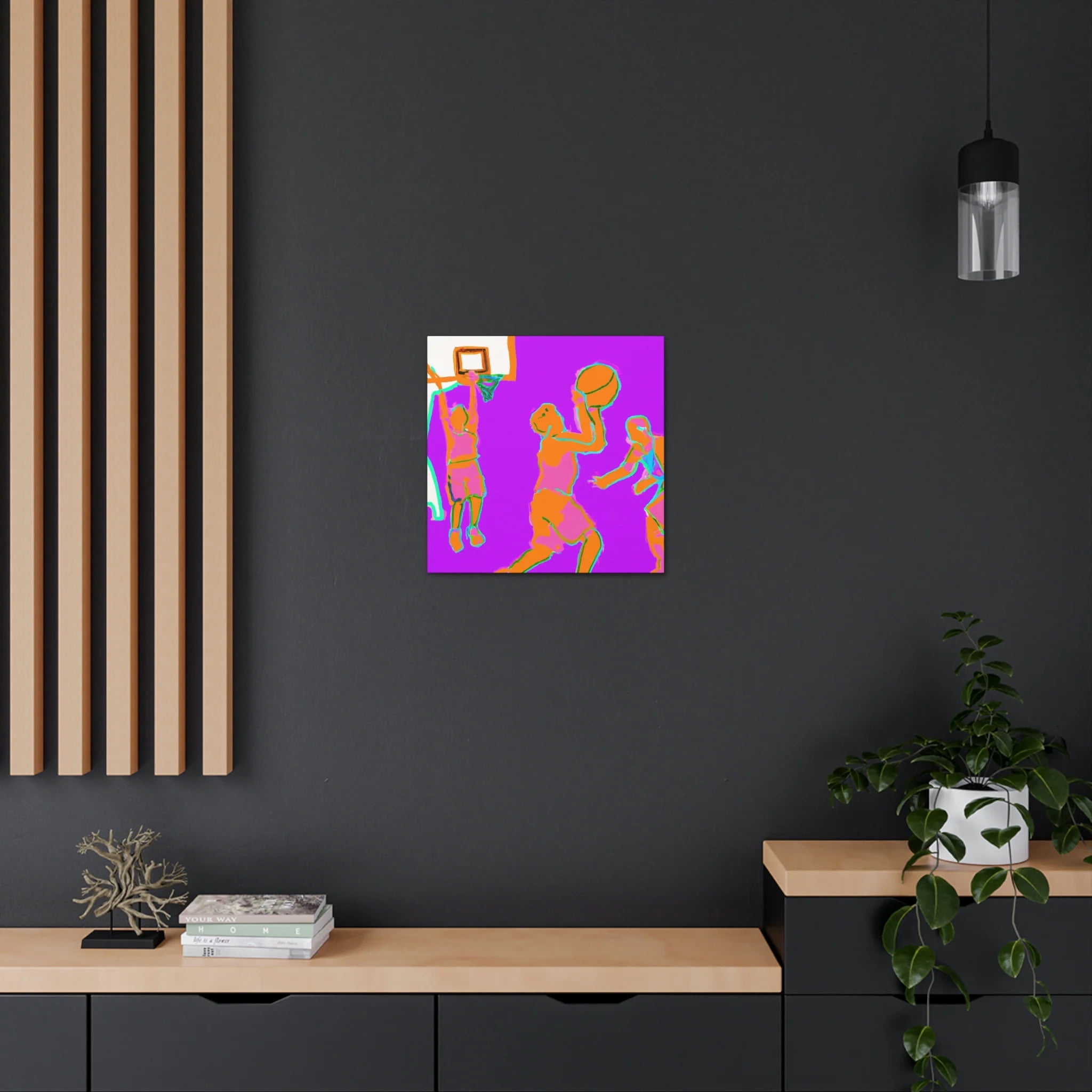 Basketball in Fauvism - Canvas