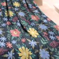 thumbnail image 3 of Pioneer Flower Floral Print Pattern Blanket,Comfortable Soft Flannel Throw Blanket,All Season,Warm Lightweight Blankets for Sofa Bed Couch Living Room Chair,40"x50", 3 of 4