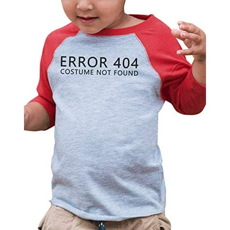 

7 ate 9 Apparel Kid s Funny 404 Error Halloween Costume Shirt Red Tee
