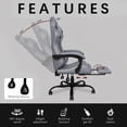 thumbnail image 5 of LaoGeoRon Gaming Chair, Ergonomic Computer Gaming Chair with Footrest, Headrest and Lumbar Support, Height Adjustable Desk Chair with 360° Swivel Seat for Office,Gaming, 5 of 10