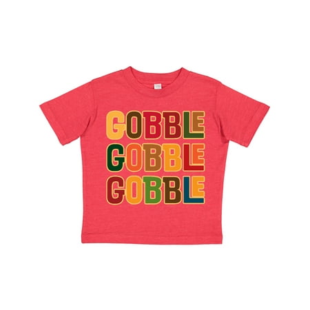 

Inktastic Thanksgiving Funny Gobble Gift Toddler Boy or Toddler Girl T-Shirt