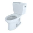 thumbnail image 2 of TOTO® Eco Drake® Two-Piece Elongated 1.28 GPF Toilet with Right-Hand Trip Lever and Bolt Down Tank Lid, Cotton White - CST744ERB#01, 2 of 2