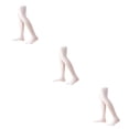 thumbnail image 2 of Qarigey 4 piezas de 32 cm, calcetines hasta la rodilla para mujer, medias por encima de la rodilla, medias hasta el muslo blanco 3Conjunto, 2 of 6