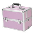 thumbnail image 6 of Zimtown 3 Pcs Makeup Rolling Cases Trolley Storage Organizer Cosmetic Bag Gift For Women, Pink, 6 of 9