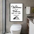 thumbnail image 4 of Black and White Bathroom Poster Funny Bathroom Quote Wall Art  Cute Canvas Print Wall Decor Minimalist Toilet WC Artwork, 4 of 6