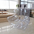 thumbnail image 4 of Nuevo sofá transparente de PVC, sofá inflable para acampar al aire libre, sillón reclinable inflable para una sola persona, taburete de peluche, regalos, 4 of 5