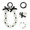 thumbnail image 4 of Unique Bargains 1 Pc Phone Charm Durable Bow Cellphone Charm Black White, 4 of 5