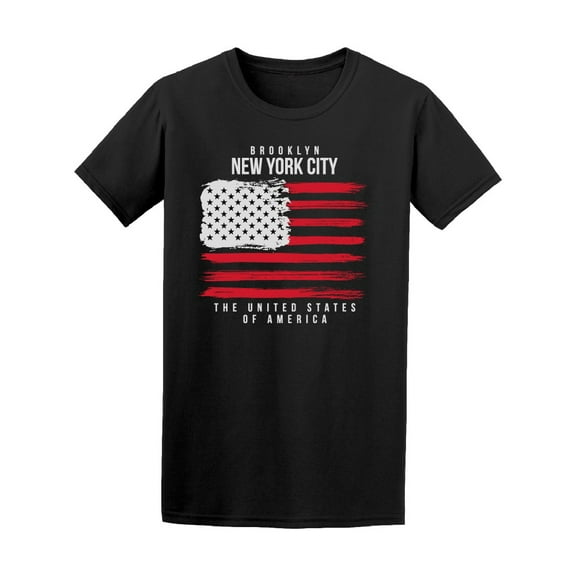 American Flag T-Shirt Men -Image by Shutterstock, Male 3X-Large