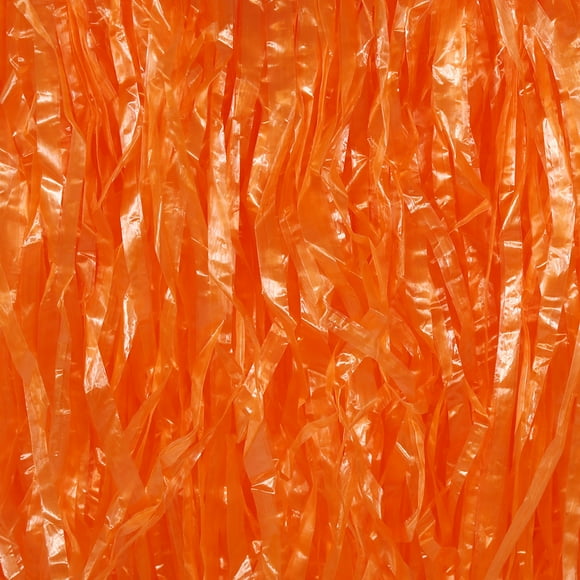 Colorful Flower Hawaiian Tropical Party Table Grass Skirt Summer Beach Parties Decor(Orange)