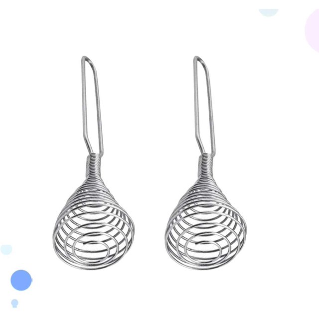 Batidor de espiral de resorte de acero inoxidable, 2 uds., batidor Manual de huevos, accesorios de cocina para mezclar, batir JFHHH pequeña