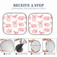 thumbnail image 6 of Disketp 2 Piece Kawaii Pigs Pattern Windshield Sunshades,Folding Windshield Sun Shade For Car Suv Trucks Sedan,Blocks Uv Rays Sun Visor Protector-Large, 6 of 7
