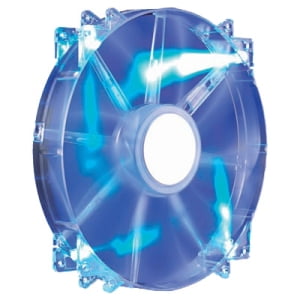 Cooler Master MegaFlow 200 Sleeve Bearing 200mm Blue LED Silent Fan, Open