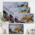 thumbnail image 4 of Designart 'VIbrant Mountain Landscape With Little House' Traditional Framed Canvas Wall Art Print, 4 of 5