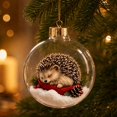 thumbnail image 5 of Qwtwty Glowing Christmas Ball Ornaments, Shatterproof Mini Clear Christmas Themed Hanging Pendants for Xmas Tree Holiday Party Decor, 5 of 7