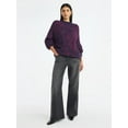 thumbnail image 2 of Scoop Women's Tunic Sweater with Long Sleeves, Midweight, Sizes XS-XXL, 2 of 5