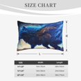 thumbnail image 4 of Lsque Moonlit Blue Wolf Pattern Pillow Case – Soft & Cozy Throw Pillow Cover, Hypoallergenic Cushion Case for Sleeping Women with Envelope Closure-14"x20", 4 of 6