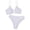 Bikini Tankini Coverup Swimsuits White on Clearance, variant on BSDJILFG 50% Women Plus Size Two-Piece Swimsuit Ruffle High Waisted Bikini Flounce Tummy Bathing Suit Swimwear