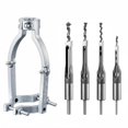 thumbnail image 1 of kowaku Drill Press Mortising Attachment Easy Installation Mortising Attachment Bracket Two-Way Use Power Tool Accessory for Woodworkers, Carpenters, 1 of 10