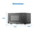 thumbnail image 3 of Midea Countertop Microwave Oven, 0.7 Cu Ft, 700 Watts, 11 Power Levels, Compact, Black, 3 of 10