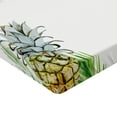 thumbnail image 2 of Ambesonne Tropical Fitted Sheet, Frame Style Palm Trees, Full Size, Multicolor, 2 of 3