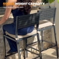 thumbnail image 5 of Crestlive Products Outdoor Bar Stools Set of 4, Patio Counter Height Barstools with Cushions, Outdoor Bar Chairs with Back & Footrest for Deck, Patio, Backyard, Garden, Poolside, Beige, 5 of 8