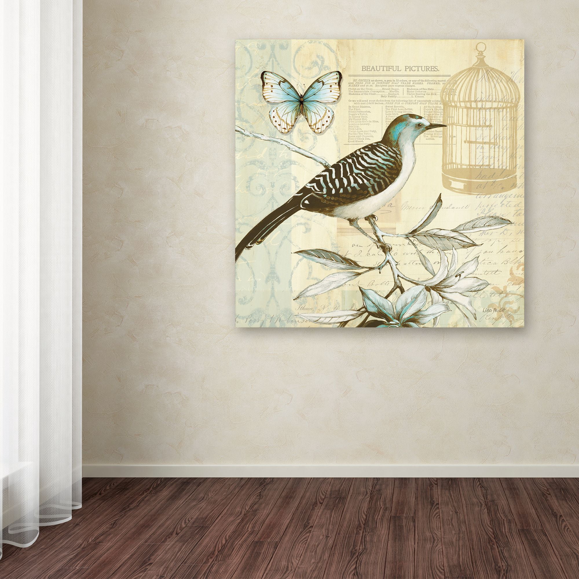 Trademark Fine Art "Freedom I" Canvas Art by Lisa Audit