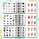 thumbnail image 3 of Kit de 3 placas para estampar uñas con diseño de flores, estrellas y mariposas. Incluye plantilla reutilizable para decoración de uñas., 3 of 7
