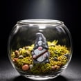 thumbnail image 4 of SLYNSHome Mini Resin Halloween Gnome Figurines,Gray Spooky Ghost Dwarf Statues, Tiny Tabletop Decor Ornaments For Indoor Holiday Scene Arrangement, 4 of 7