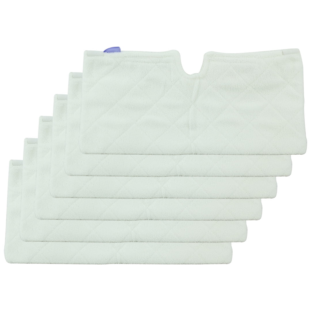 6 Pack Euro-Pro XLT3501 Microfiber Pad Replacement for Shark Steam Pocket Mops 