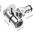 2PCS Sink Faucet Diverter Valve With Aerator and Male Threaded Adapter