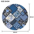thumbnail image 6 of Pioneer Flower Floral Print Pattern Round Tablecloth 60"x60",Wrinkle Wipeable Table Cloth for Kitchen Dining Room Picnic Patio Party, 6 of 6