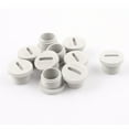 thumbnail image 1 of Unique Bargains 10pcs Grey Nylon Round Head Blanking Cap End Threaded M16 x 8mm, 1 of 1
