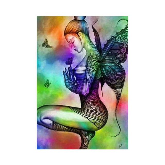 5D DIY Diamond Painting Stitch Cross Stitch Fairy Bardefly Bordado Pintura Mosaic Craft Home Decor Picture GeweYeeli JJ13325-00