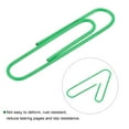 thumbnail image 4 of Unique Bargains Paper Clips 2 Inch Vinyl Coated with Box for Office Home Green Count 100, 4 of 6