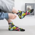 thumbnail image 2 of Pofeuu Green Mushroom Print 30cm Socks, Adult Running Hiking Socks for Youth and Adult, 2 of 7