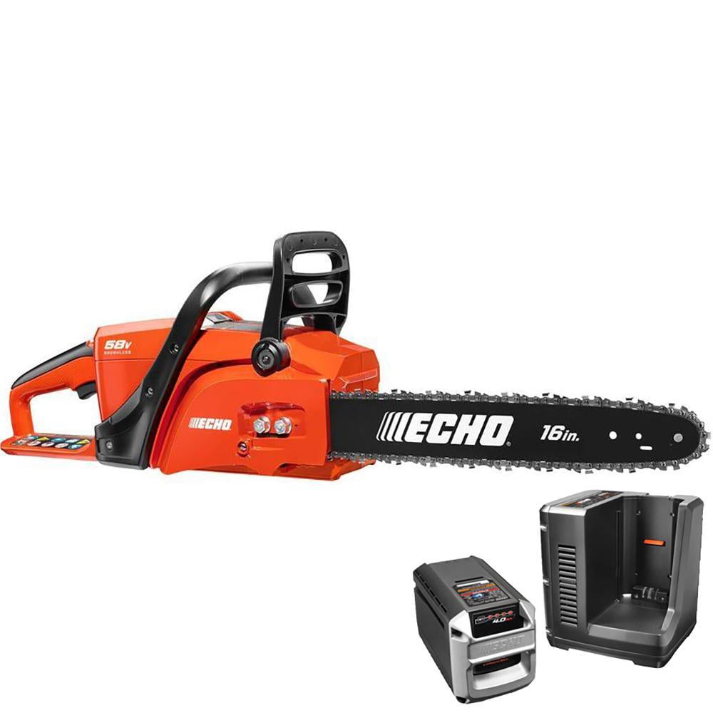 EchoCCS58V4AH 16 In Cordless Chainsaw w/Battery and Charger Walmart
