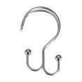 thumbnail image 2 of 12 Piece Set - Chrome  Heavy Duty Double Ear Shower Curtain Hooks Rings Rustproof Metal, 2 of 2