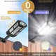 thumbnail image 5 of DEKAXID - Lámpara solar para exteriores con sensor de movimiento, 300 m², 600 lm, 3 modos, impermeable, para jardín, calle, pared, exterior, 5 of 6