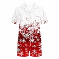 thumbnail image 5 of Fznquz Soft Womens Pajamas 2025 2 Piece Christmas Sleepwear Cozy Winter Comfy Short Sleeve Tops Shorts Warm Pjs for Women Set, 5 of 7