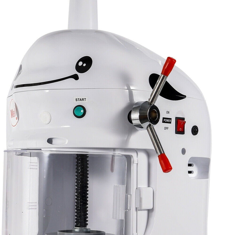 DENEST Commercial Ice Shaver Shaved Ice Block Machine Electric Snow Cone Maker 110V